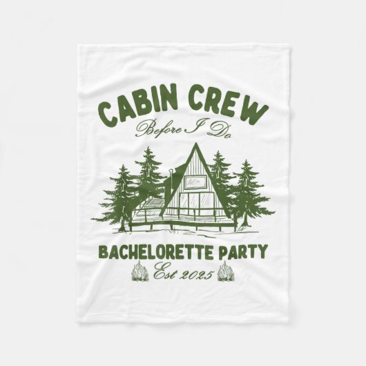 Cabin Crew Before I Do Camp Bach Bachelorette Part Fleece Deken (Voorkant)