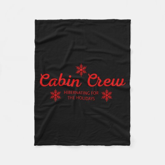 Cabin Crew Christmas Pjs Family Christmas Pajamas  Fleece Deken (Voorkant)