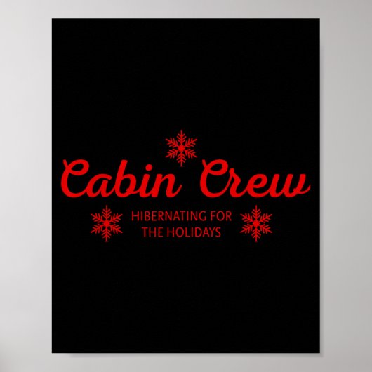 Cabin Crew Christmas Pjs Family Christmas Pajamas Poster (Voorkant)