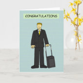 Cabin Crew Gefeliciteerd met de man Kaart (Gele Bloem)