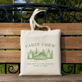 Cabin Crew Green Camp vrijgezellenfeest Tote Bag