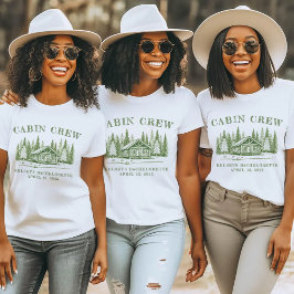 Cabin Crew Groen Afscheidscadeau Meisjesuitje T-shirt