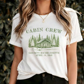 Cabin Crew Groen Kamp Verlovingspartij T-shirt