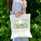 Cabin Crew Groene Kamp Bachelorette Feest Tote Bag