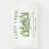 Cabin Crew Groene Kamp Meisje-uitstap Spandoek (Verticaal)