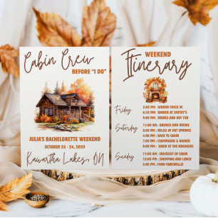 Cabin Crew voor ik DO! Weekend Meidenavond Kaart