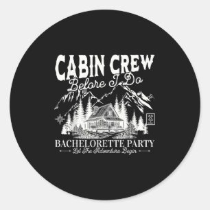 Cabin Crew Voor Ik Doe Kamp Bach Bachelorette Part Ronde Sticker