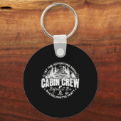 Cabin Crew Voor Ik Doen Meisjesavond Kamp Bac Sleutelhanger (Voorkant)