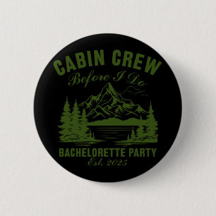Cabin Crew voor ik het doe Meisjesuitje Kampeer Ba Ronde Button 5,7 Cm