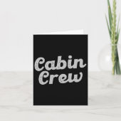 Cabin Crew Vrienden Familie Berg Vakantie Cabin  Kaart (Voorkant)