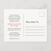 Cabin Facade Realtor Open House Briefkaart (Achterkant)