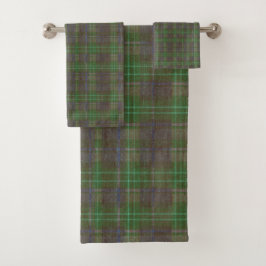 Cabin Forest Green Tartan Bad Handdoek