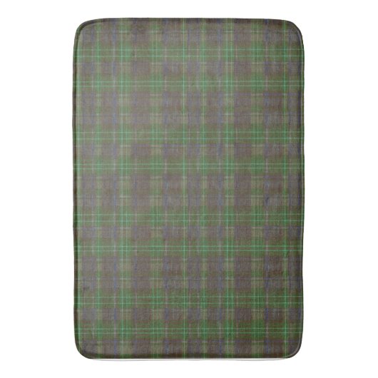 Cabin Forest Green Tartan Badmat (Voorkant Verticaal)