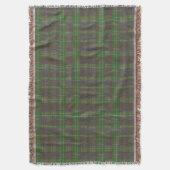 Cabin Forest Green Tartan Deken (Voorkant Verticaal)