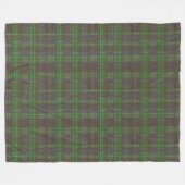 Cabin Forest Green Tartan Fleece Deken (Voorkant (Horizontaal))