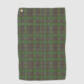 Cabin Forest Green Tartan Golfhanddoek (Voorkant)