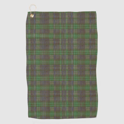 Cabin Forest Green Tartan Golfhanddoek (Voorkant)