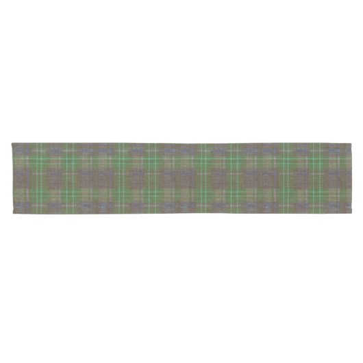 Cabin Forest Green Tartan Korte Tafelloper (Horizontaal)
