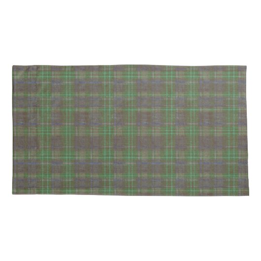 Cabin Forest Green Tartan Kussensloop (Achterkant-Links)