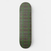 Cabin Forest Green Tartan Persoonlijk Skateboard (Voorkant)