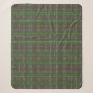 Cabin Forest Green Tartan Sherpa Deken