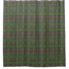 Cabin Forest Groen Tartan Douchegordijn