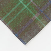 Cabin Forest Groen Tartan Fleece Deken (Hoek)