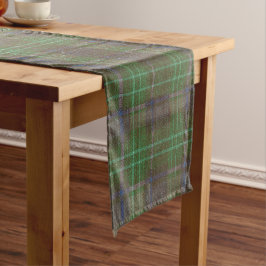 Cabin Forest Groen Tartan Korte Tafelloper