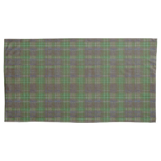 Cabin Forest Groen Tartan Kussensloop (Voorkant-Links)