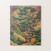 Cabin in Bossen puzzel Legpuzzel (Verticaal)