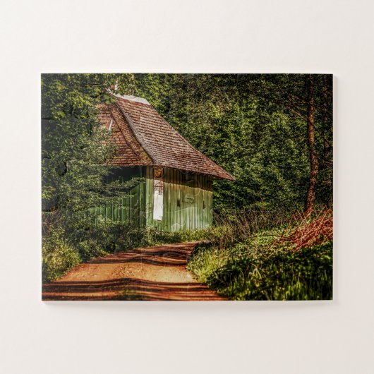 CABIN IN DE BOSSEN JIGSAW PUZZLE LEGPUZZEL (Horizontaal)
