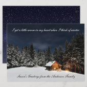 Cabin in de bossen - Kaart van het seizoen (Voorkant / Achterkant)