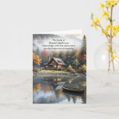 Cabin in een Mountain Valley Sympathy Thank You Ca Kaart (Gele Bloem)