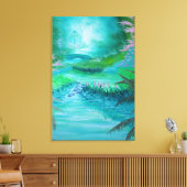 Cabin in the Woods Canvas Afdruk (Insitu (Woonkamer))