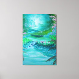 Cabin in the Woods Canvas Afdruk