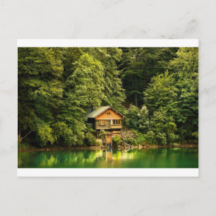 Cabin Lake House Briefkaart