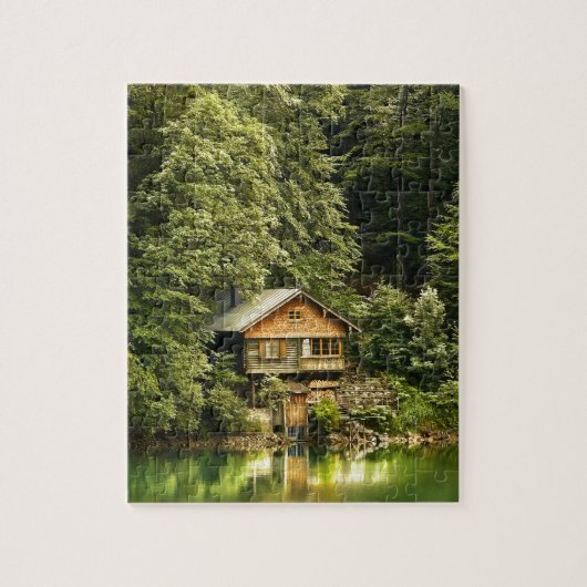 Cabin Lake House Legpuzzel (Verticaal)