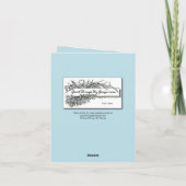 Cabin-Lake Visit-Bedankt voor de gastvrijheid Bedankkaart (Achterkant)