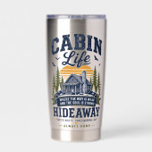 Cabin Life Hideaway Geïsoleerde Drinkbeker (Achterkant)