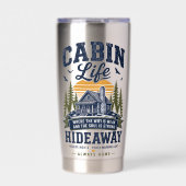 Cabin Life Hideaway Geïsoleerde Drinkbeker (Voorkant)