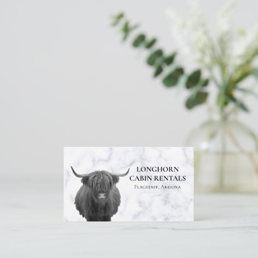 Cabin Mountain Home Vacation Rental Koe Highland B Visitekaartje (Staand voorkant)
