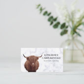 Cabin Mountain Home Vacation Rental Koe Highland Visitekaartje (Staand voorkant)