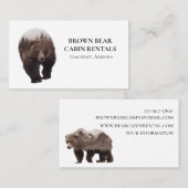 Cabin Mountain Home Vakantiehuis Beer Visitekaartje (Voorkant / Achterkant)