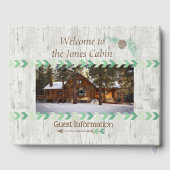 Cabin Mountain Property Rental Vacation Guest Book Gastenboek (Achterkant)