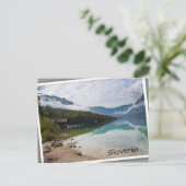 Cabin naast het Bohinj-meer in Slovenië Briefkaart (Staand voorkant)