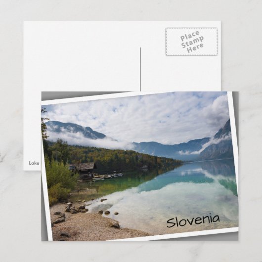 Cabin naast het Bohinj-meer in Slovenië Briefkaart (Voorkant / Achterkant)