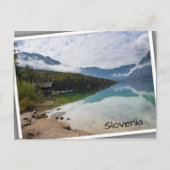 Cabin naast het Bohinj-meer in Slovenië Briefkaart (Voorkant)