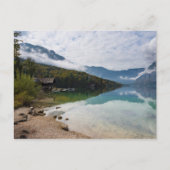Cabin naast het Bohinj-meer in Slovenië Briefkaart (Voorkant)