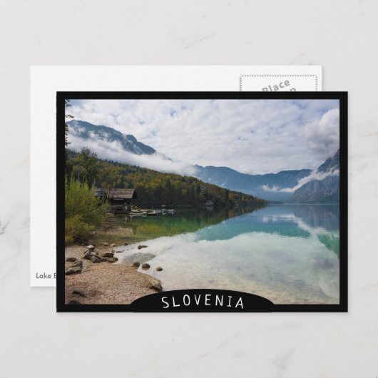 Cabin naast het Bohinj-meer in Slovenië Briefkaart (Voorkant / Achterkant)