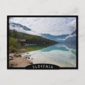 Cabin naast het Bohinj-meer in Slovenië Briefkaart (Voorkant)